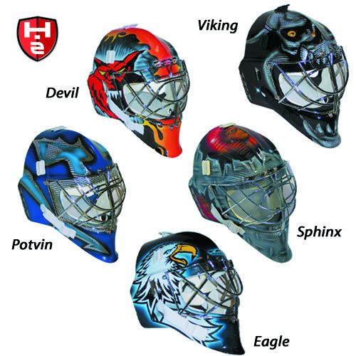 Torspo Fiberglas Pro Goalie Maske - Mit Design 